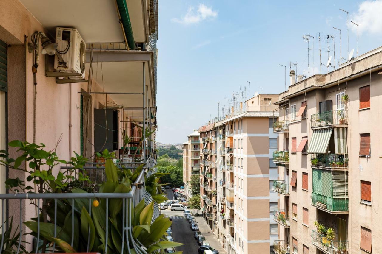Hortis Apartment, 5 Persone, 2 Camere, Balcone, Metro C E Tram Per Il Centro Рим Екстериор снимка